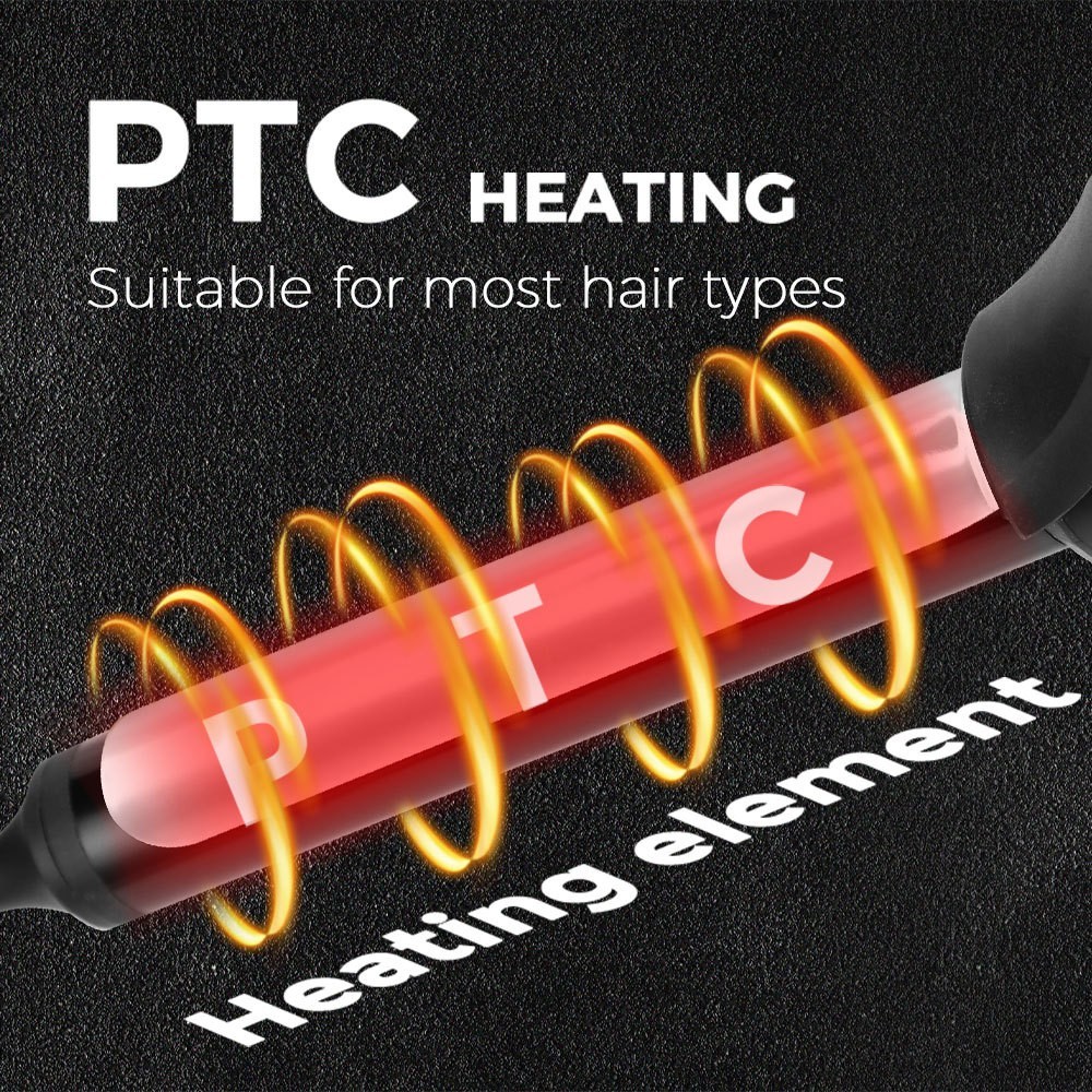 多管径卷发棒PTC加热陶瓷涂层快速升温5档控温波浪卷烫发器图4