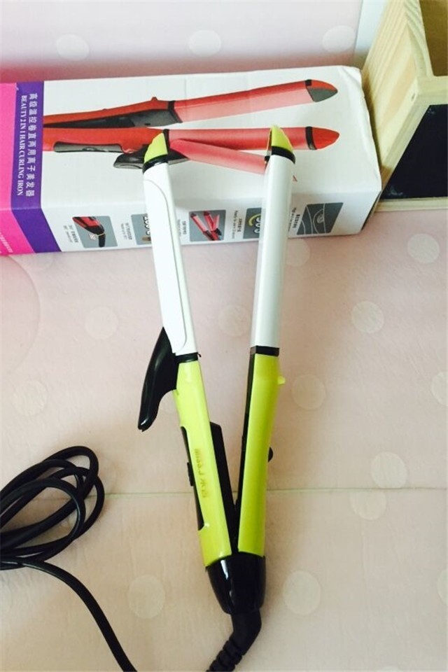 陶瓷釉二合一 直发器卷发器卷直两用夹板图2