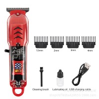 透明数显电动理发器电推剪电推子发廊专用专业剪剃头刀