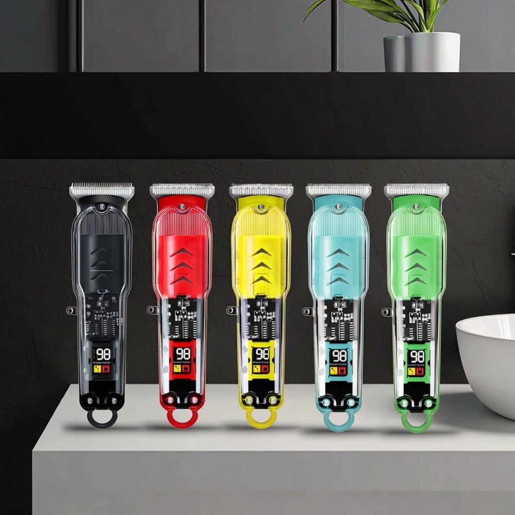 透明数显电动理发器电推剪电推子发廊专用专业剪剃头刀图4