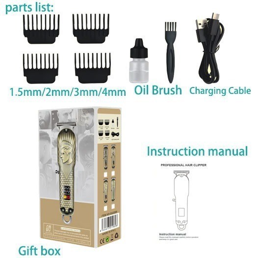 剃头刀电推子专业理发器男士电动理发工具发廊雕刻电推剪图2