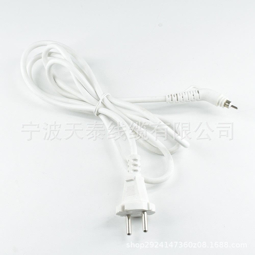欧标VDE美发器旋转尾插头线欧式防水插头电源线 美容美发器插头线图4