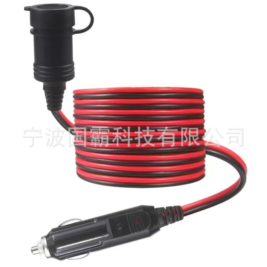 开关点烟器连接线电源线 弯头开关点烟器大功率汽车12V24V电源线图3