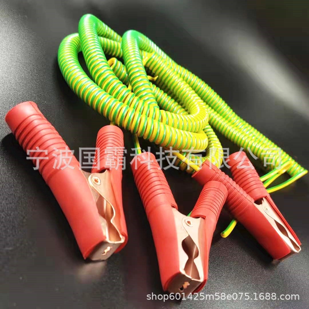 定制三芯电源线 PU材质弹簧电源线 TPU弹簧线 两芯插头电源线图2
