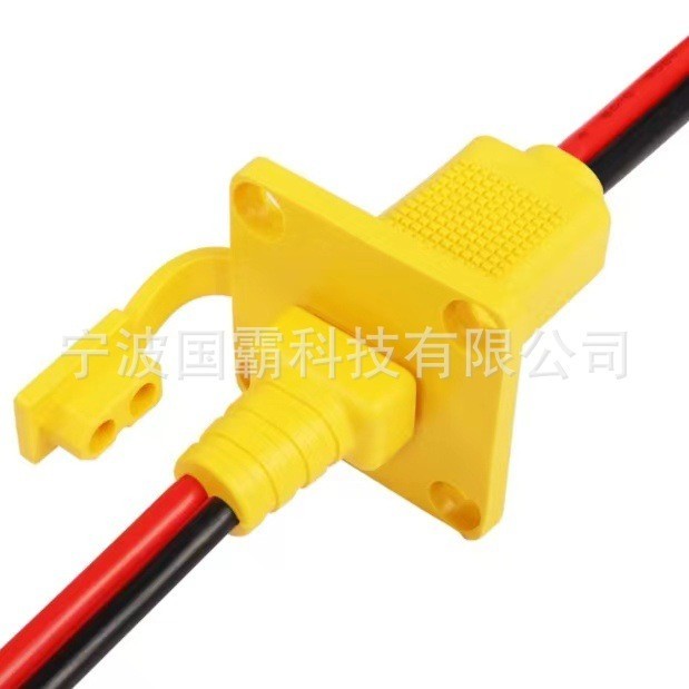 XT90公头带安装面板公母头带插口面板适用于无人机移动电源10AWG图2