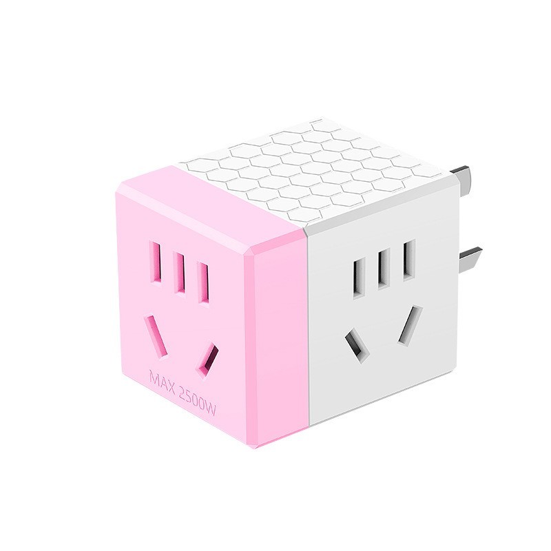 定制USB一体铜条转换魔方插头印logo礼品多功能无线插座厂家图4