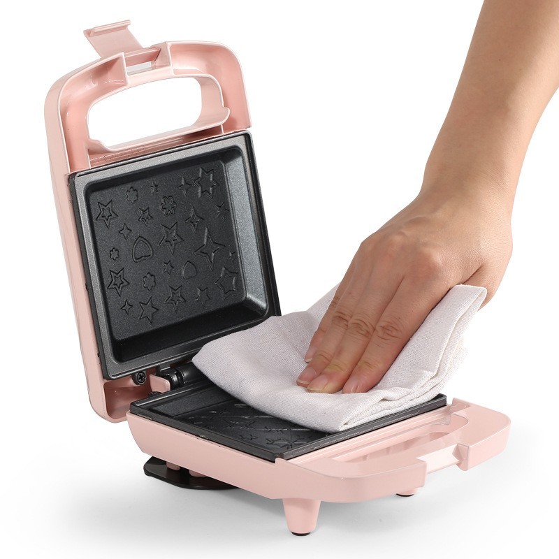 小家电三明治机早餐机多功能面包机不沾烤盘家用三明治早餐机定制图5