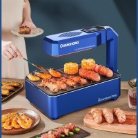 定制OEM电烤炉无烟烤肉机光波炉跨境定制串烤机家用烧烤炉可贴牌