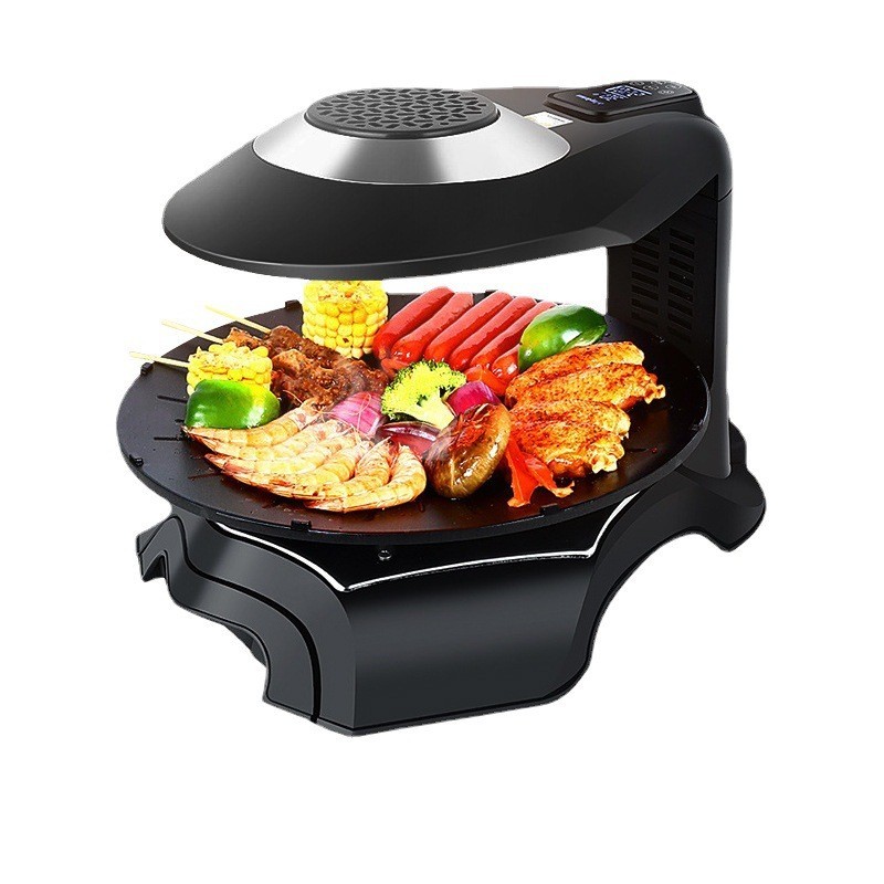 定制OEM红外线电烤盘多功能电烤炉家用室内烤肉机BBQ贴牌跨境