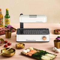 OEM折叠电烤盘家用红外线烧烤炉户外露营烤肉机支持欧规美规