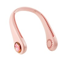 定制卡通便携式挂脖风扇涡轮无叶充电户外运动小迷你