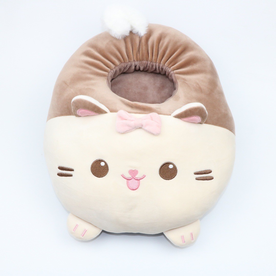 卡通猫咪暖水袋充电防爆暖脚宝可拆洗跨境出口可定制110V美国日本图3