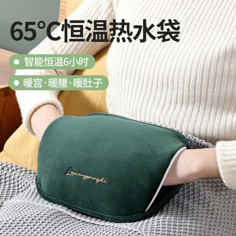 新款现货热销暖手宝冬季毛绒充电式电热水袋插电双插手电暖宝图3