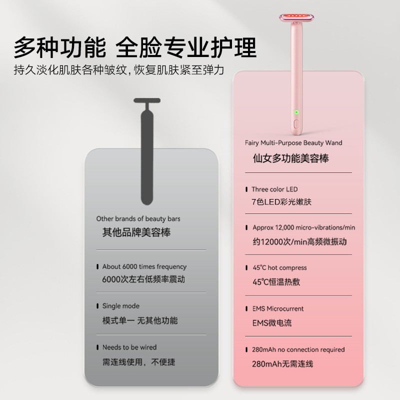 新款色美眼仪彩光提拉按摩仪眼纹发热美容仪器抗衰图5