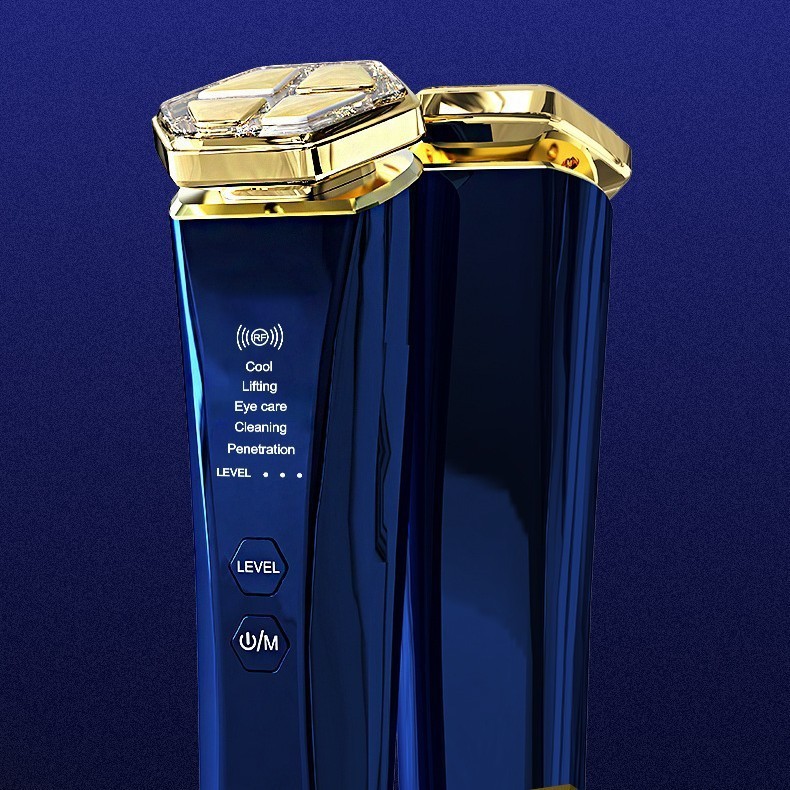 工厂定制贴牌美容仪器家用脸部提拉按摩冰敷洁面导入仪毛孔清洁器图3