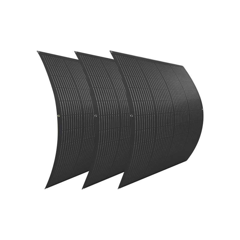 200W全黑太阳能板轻量化太阳能光伏板柔性阳台屋顶太阳能板系统图3