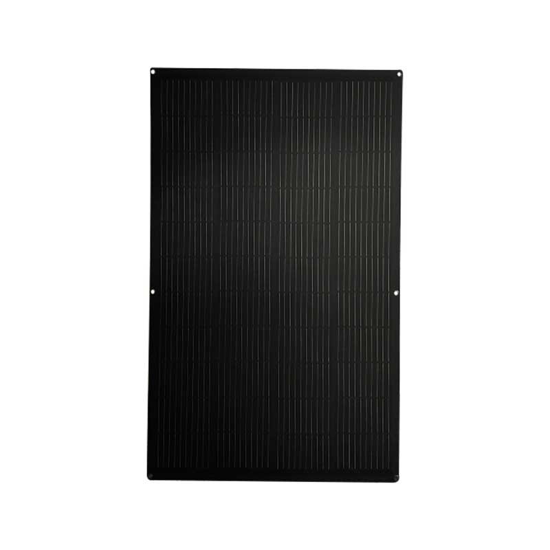 200W全黑太阳能板轻量化太阳能光伏板柔性阳台屋顶太阳能板系统图2