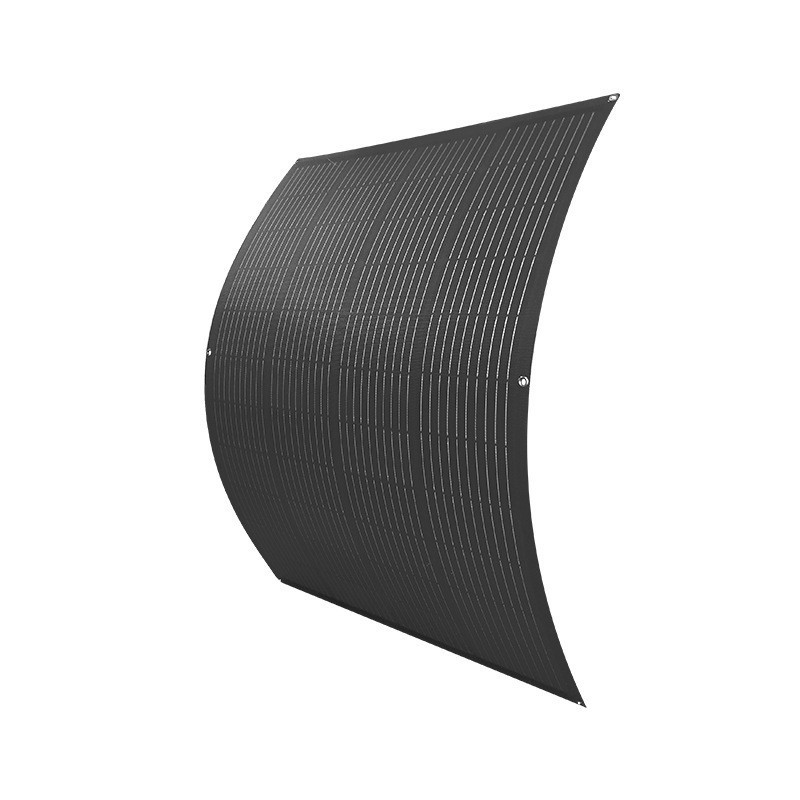 200W全黑太阳能板轻量化太阳能光伏板柔性阳台屋顶太阳能板系统图5