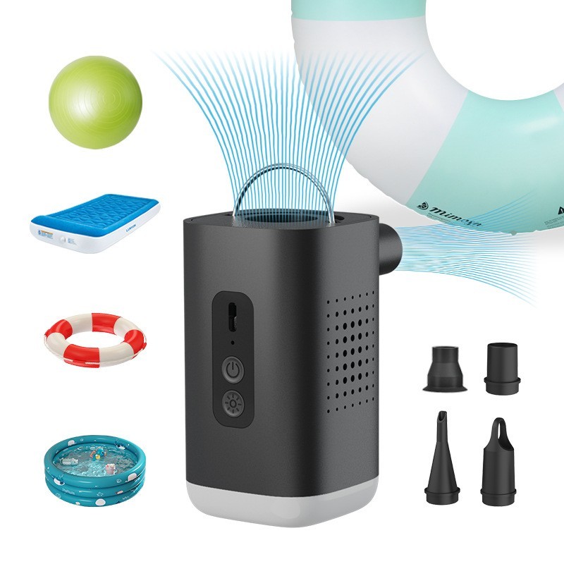 户外旅行露营气垫床沙发泳圈无线电动抽气充气泵车载无线便携