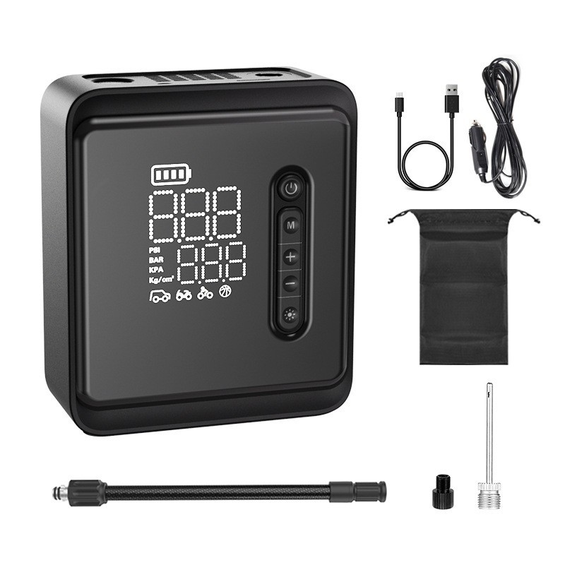 小货车皮卡轿车SUV汽车轮胎无线电动车载充气泵大功率充电式图5