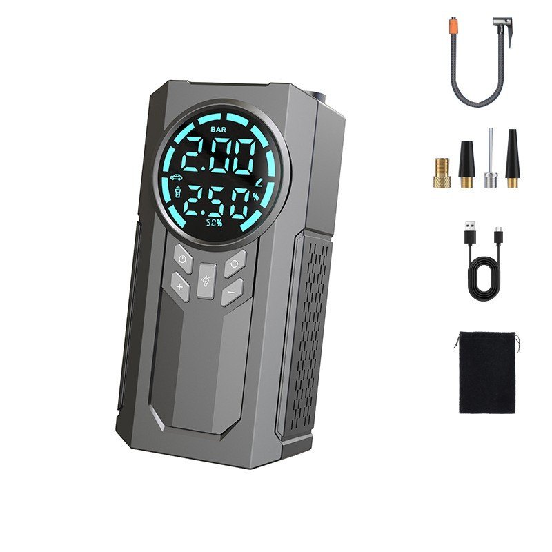 汽车应急启动电源车载无线充气泵轿车自行车便携式充气泵图4