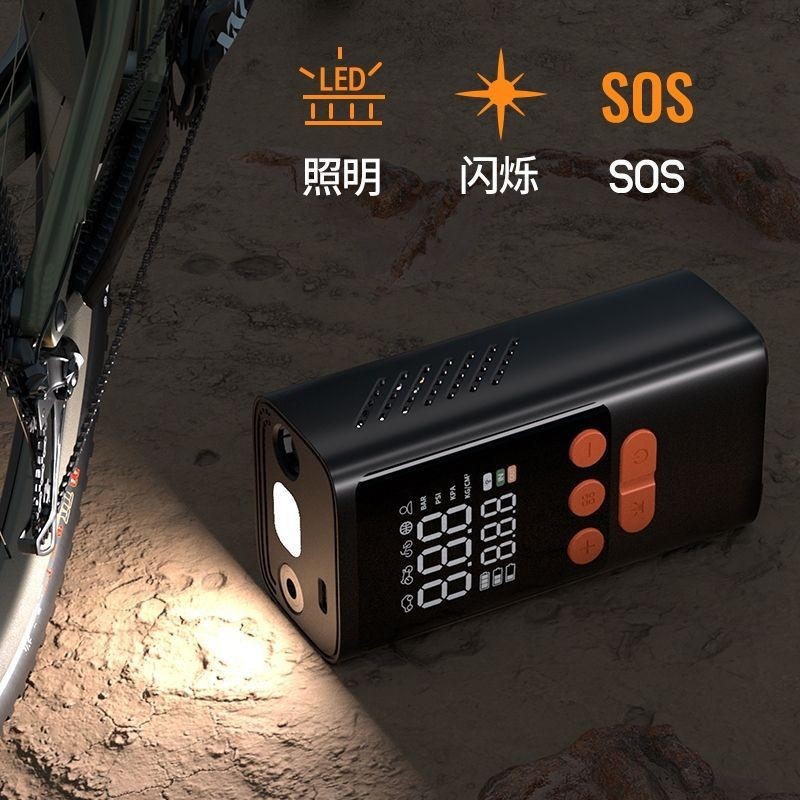 无线车载充气泵电动智能便携式越野汽车自行车轮胎打气泵图4