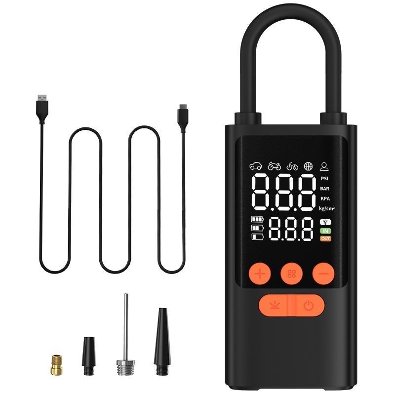 无线车载充气泵电动智能便携式越野汽车自行车轮胎打气泵图2