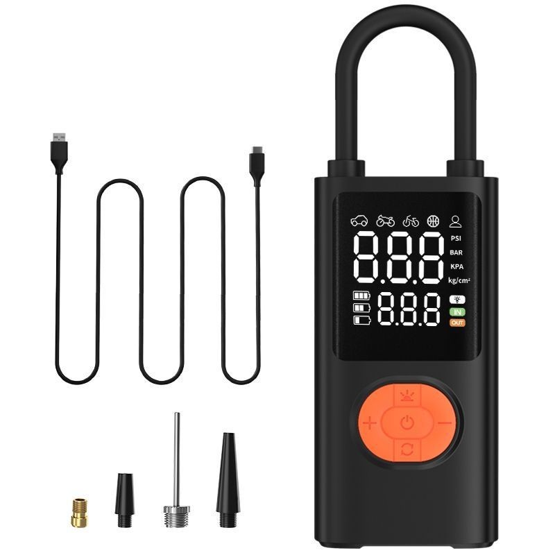 车载充气泵电动智能便携式无线汽车自行车轮胎打气泵图5