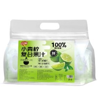 定制小青柠果汁饮料150ml袋装果蔬汁饮品 小青柠复合果汁oem