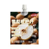 定制雪梨枇杷汁150ml 100%复合果汁枇杷雪梨汁儿童清热去火果汁