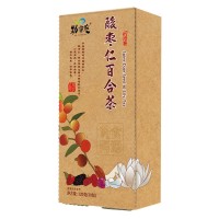 工厂定制 酸枣仁百合茶 袋泡茶花草茶冲泡茶包独立包装120克/盒