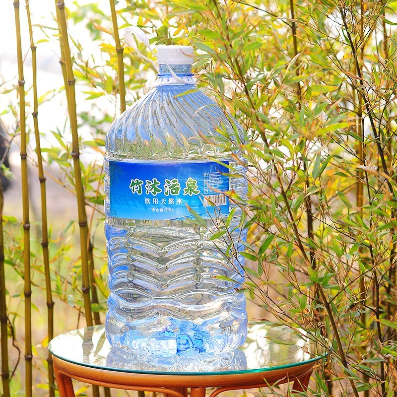 青岛桶装水饮用水批发定做一次性大桶水OEM纯净水 崂山水定制图3