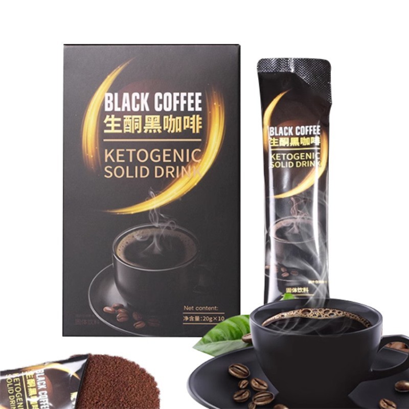 定制黑咖啡oem贴牌代加工暴肌独角兽白芸豆冻干速溶咖啡固体饮料