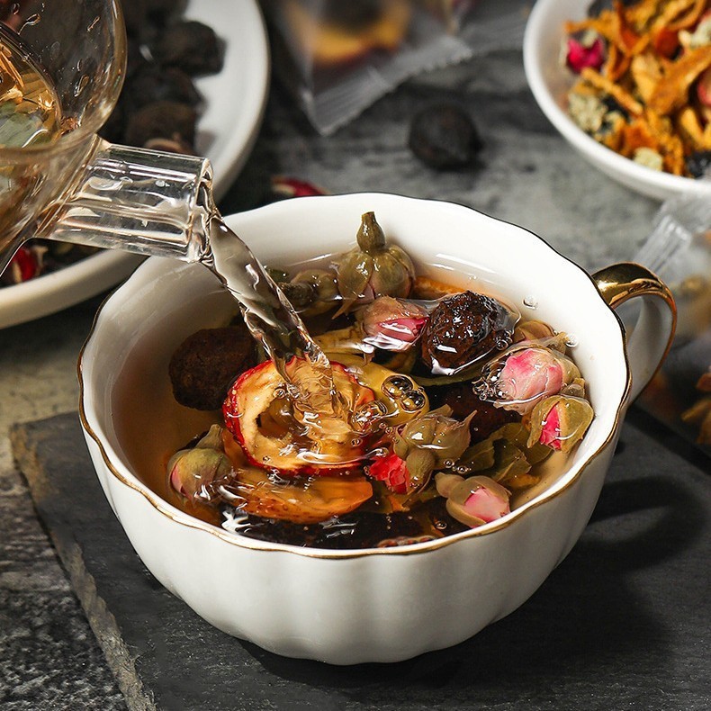 乌梅山楂荷叶饮解油腻玫瑰花茶养生组合花茶OEM代加工图4