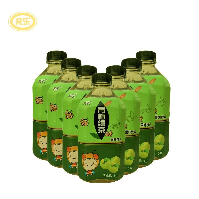 青梅绿茶饮料1L*8瓶整箱青梅味茶饮料图4