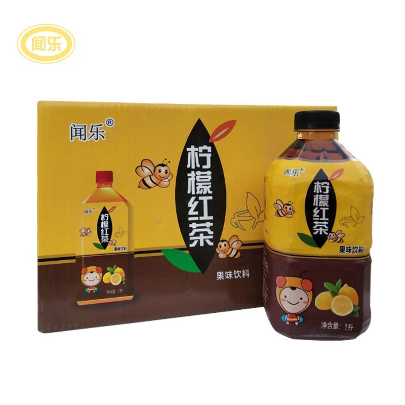柠檬红茶果味饮料1L*10瓶柠檬口味休闲茶饮料图3