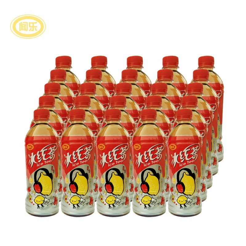 冰红茶500ml*15瓶厂家 柠檬口味休闲茶饮料 夏季清凉冰红茶图2