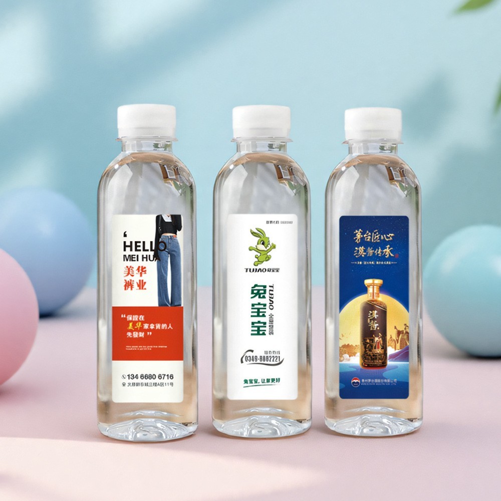 水小瓶装企业商务活动贴纸标签天然水饮用纯净水用水企业定制用水图2