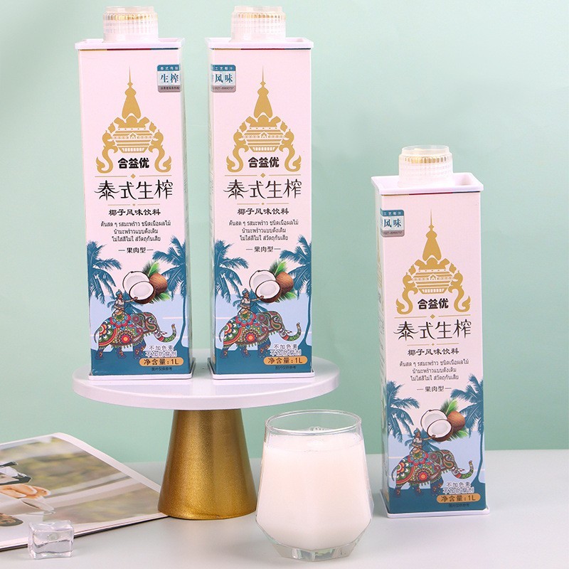 定制泰式生榨椰子汁饮料OEM贴牌椰子水ODM代工椰乳椰奶椰果汁饮品图5