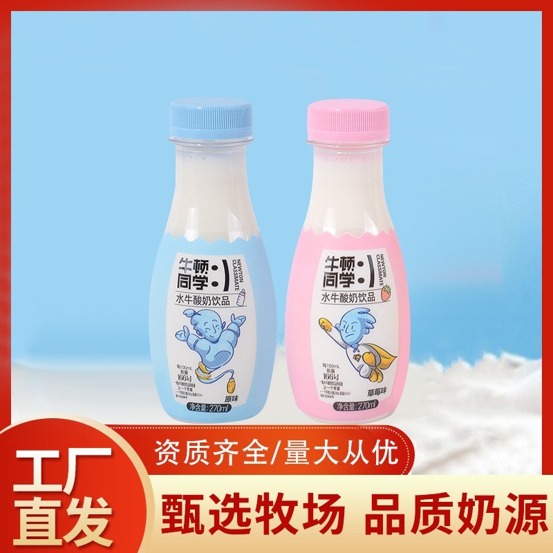 生牛乳发酵酸奶饮品新品水牛奶饮品单品270g/瓶支持定制图3
