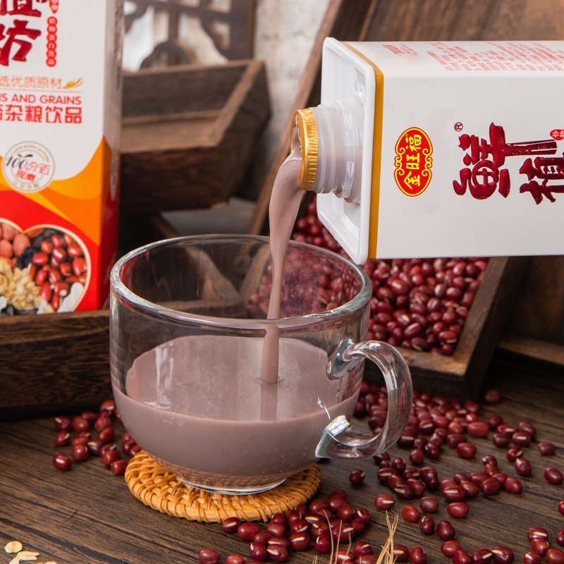五谷杂粮大瓶酒席五谷饮品现磨谷物饮料1L早餐饮料批发定制图3