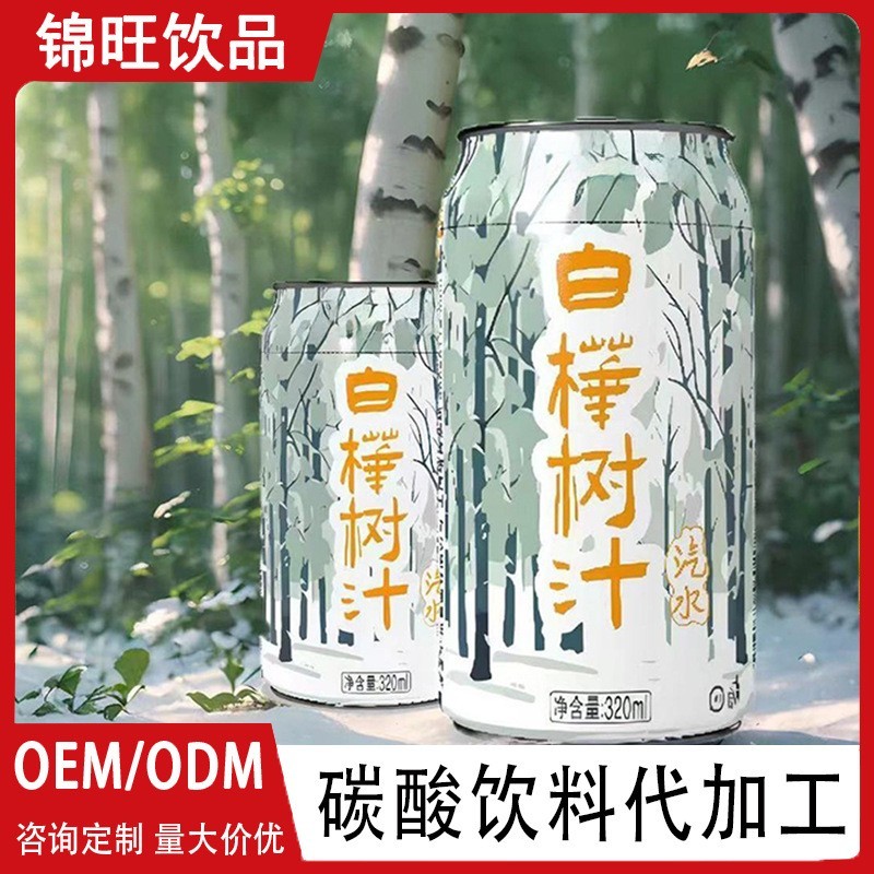 OEM源头代工厂贴牌定制代工易拉罐白桦树汁碳酸饮料ODM定制代加工图5