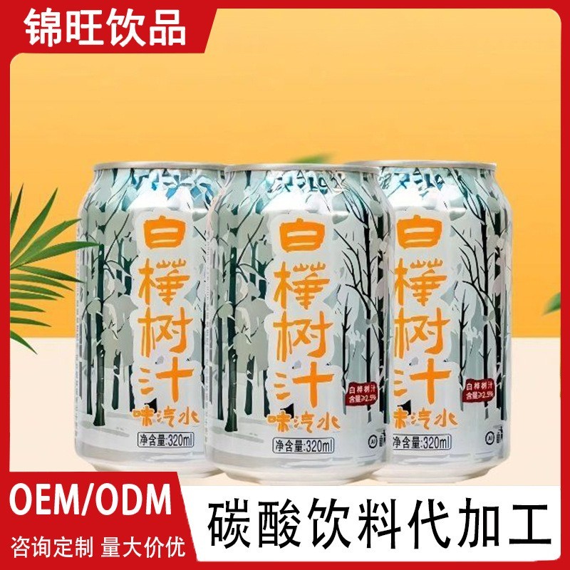 OEM源头代工厂贴牌定制代工易拉罐白桦树汁碳酸饮料ODM定制代加工图2