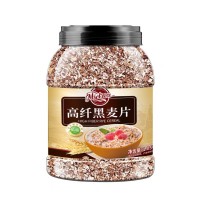 黑麦片高纤低脂燕麦片即食无糖精无脱脂健身营养代餐食品健身代餐