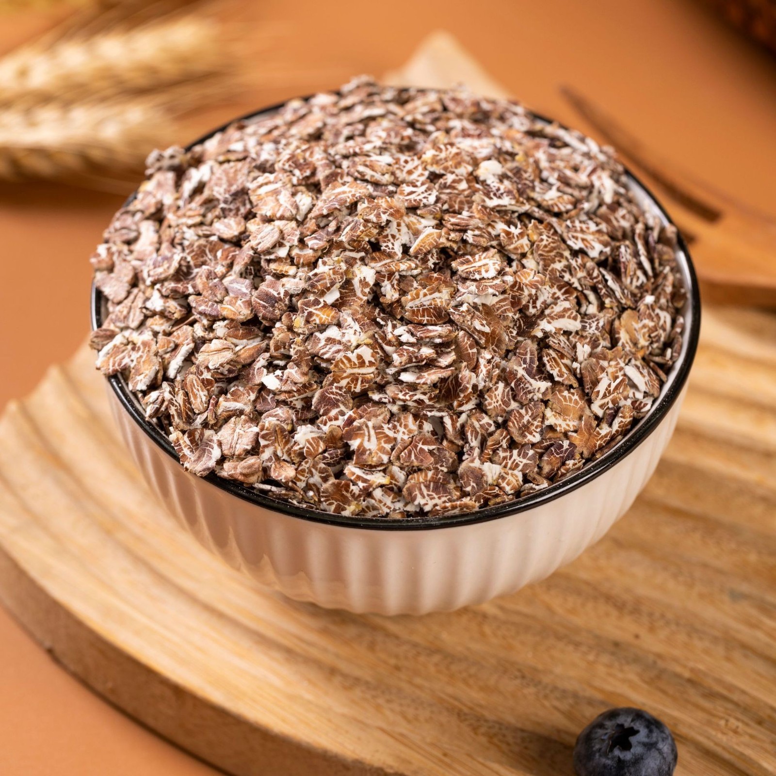 黑麦片高纤低脂燕麦片即食无糖精无脱脂健身营养代餐食品健身代餐图2