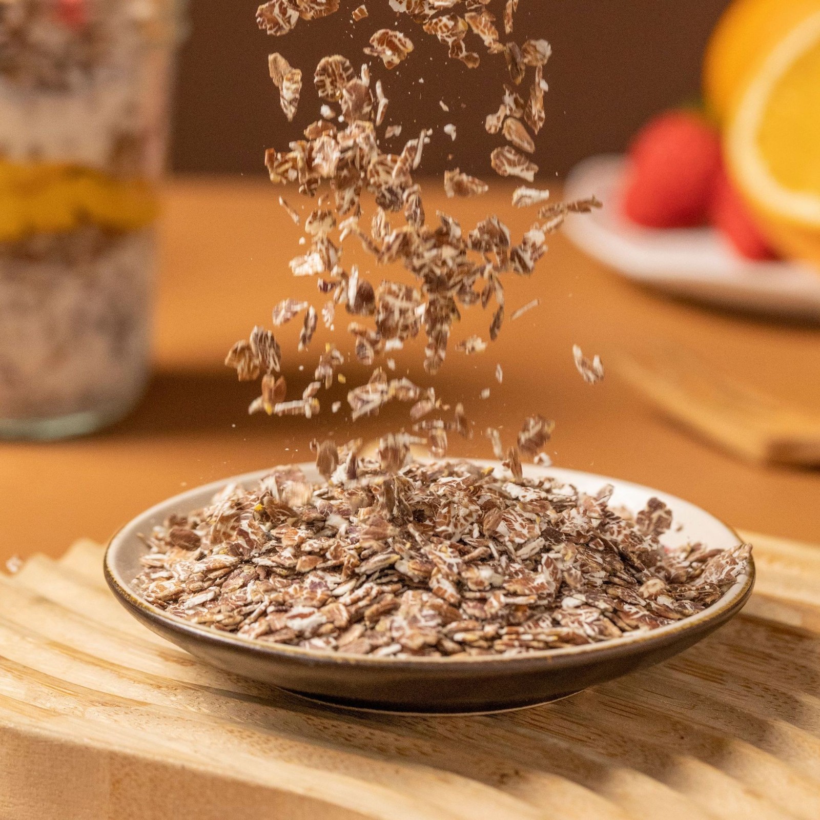 黑麦片高纤低脂燕麦片即食无糖精无脱脂健身营养代餐食品健身代餐图3