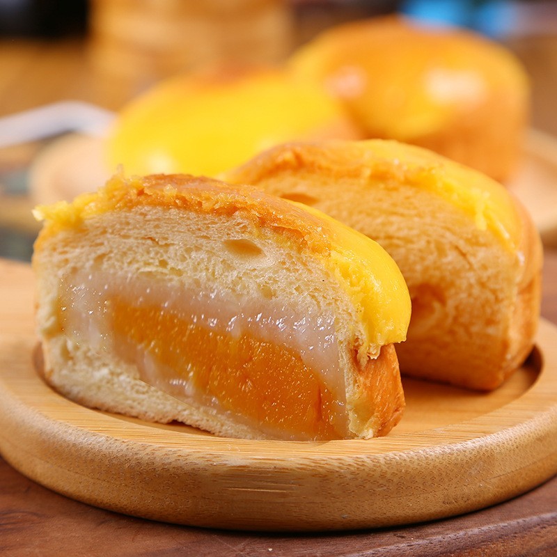 定制OEM嘟嘟麻薯面包早餐咸蛋黄四层珍味蛋糕整箱休闲零食品图3