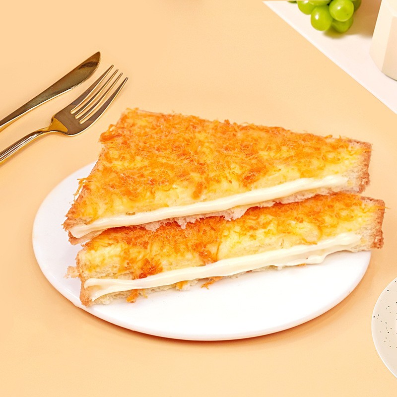 定制肉松乳酪夹心吐司厚切面包早餐散装整箱食品零食糕点工厂图3
