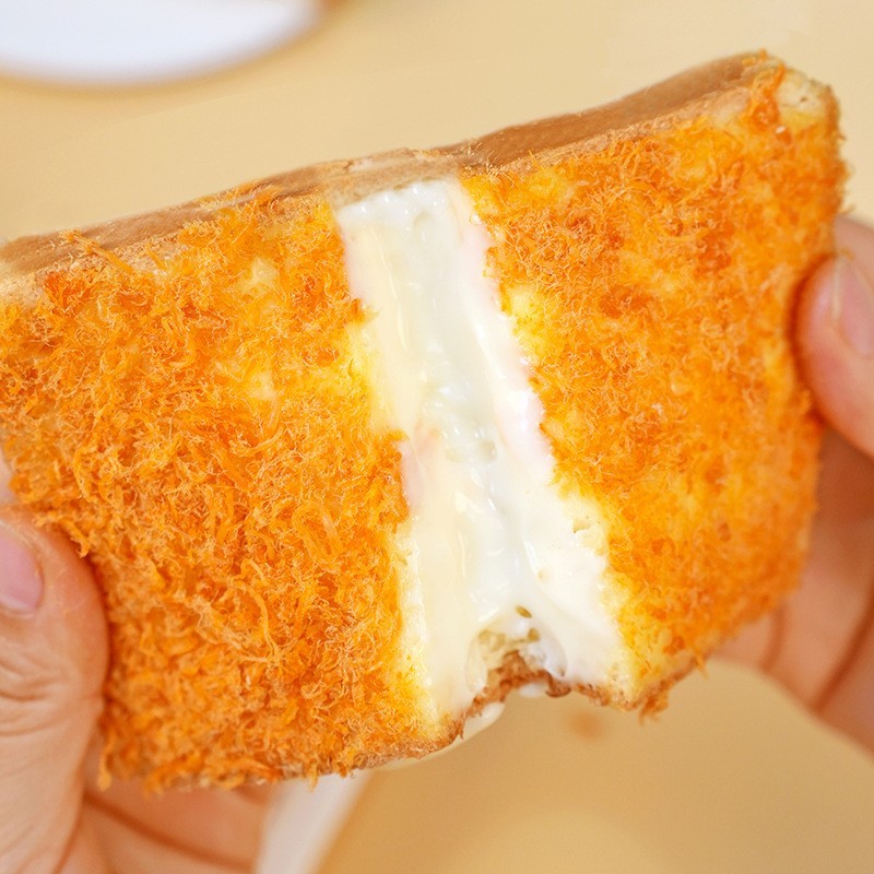 定制肉松乳酪夹心吐司厚切面包早餐散装整箱食品零食糕点工厂图4