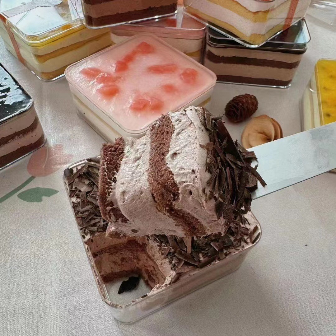 定制慕斯盒子蛋糕提拉米苏动物奶油的口感让人欲罢不能手工制作图3